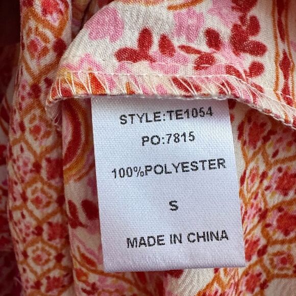 GiGiO Women's Paisley Multi Color Mini Swing Dress Size Small - Picture 8 of 9